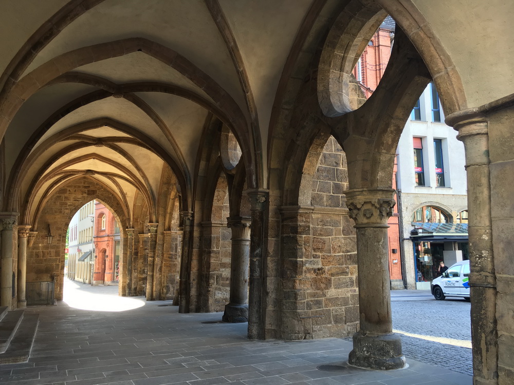 Die Rathauslaube gilt als die älteste Laube in Westfalen. Foto: Amtage