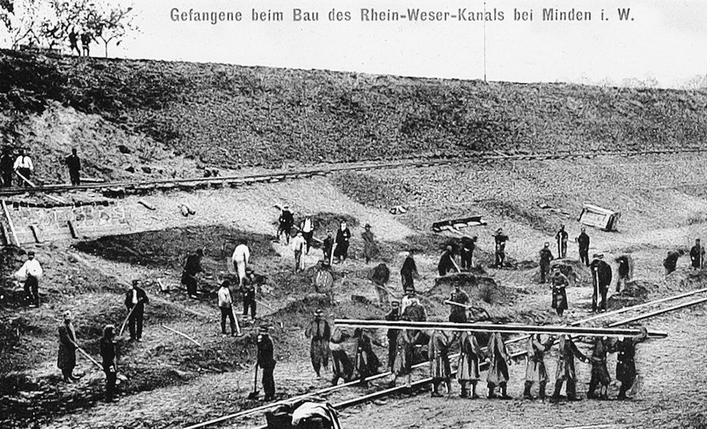 Der Mittellandkanal in Minden wurde zwischen 1911 und 1914 gebaut. Foto: KAM