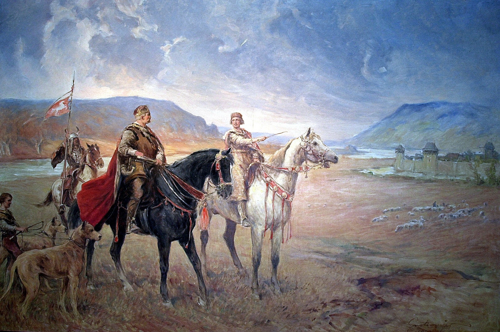 Sachsenherzog Widukind und Kaiser Karl der Große. Repro: Amtage