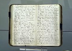 Das Notizbuch des Astronomen Friedrich Wilhelm Bessel.